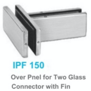 Over Panel for two glass connector with Fin